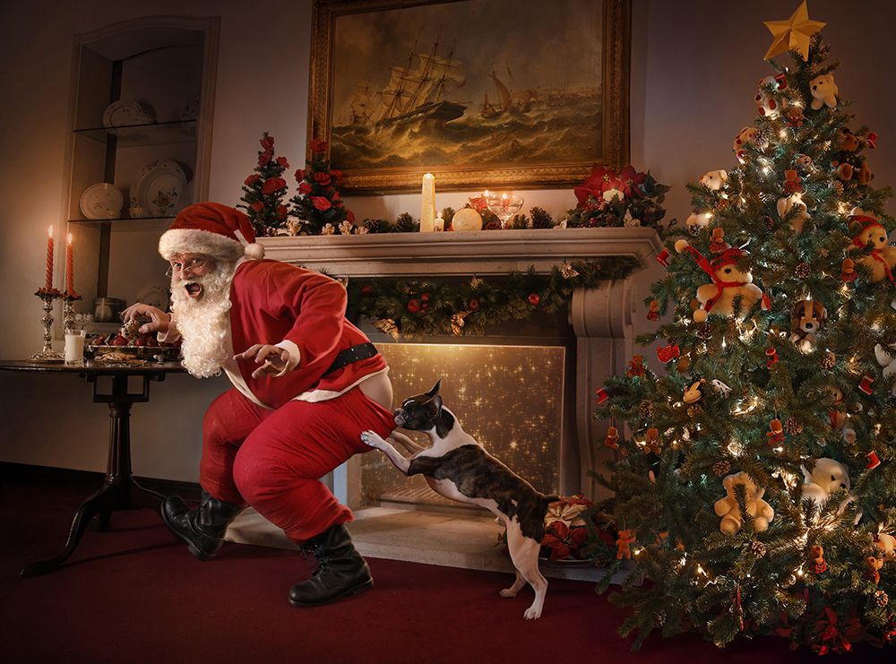 Santa Was Caught! art print by DDiArte for $57.95 CAD