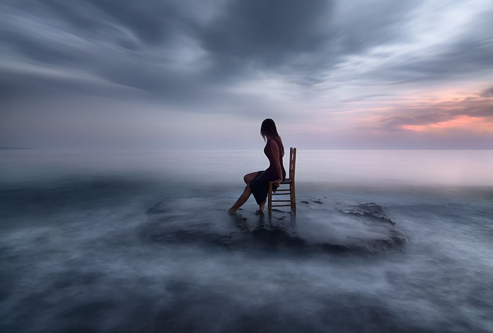 Of Tide And Nightfall art print by Maria Kaimaki for $57.95 CAD