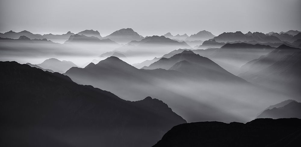 Mountain Layers art print by Ales Krivec for $57.95 CAD