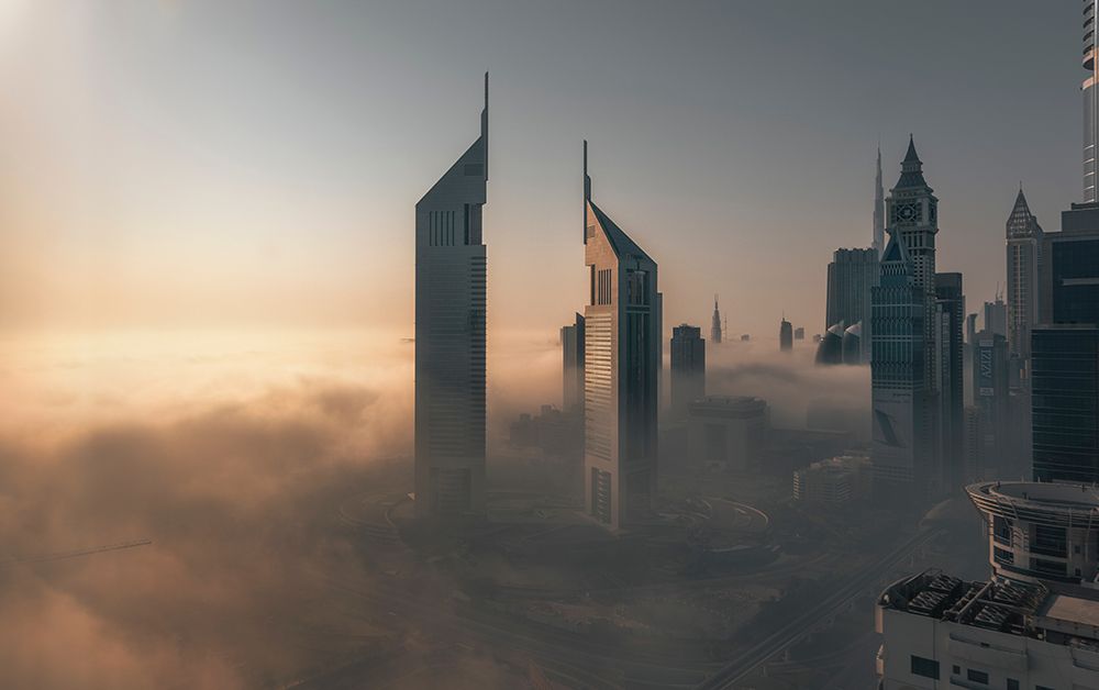 Fog Lockdown On The City Of Steel art print by Stan Huang for $57.95 CAD