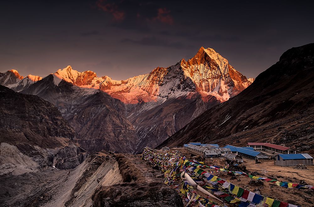 Annapurna Base Camp art print by Richard Le Manz for $57.95 CAD