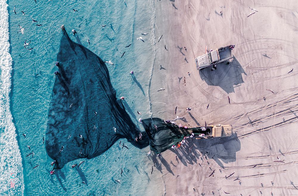 Fisherman From Top art print by Haitham AL Farsi for $57.95 CAD