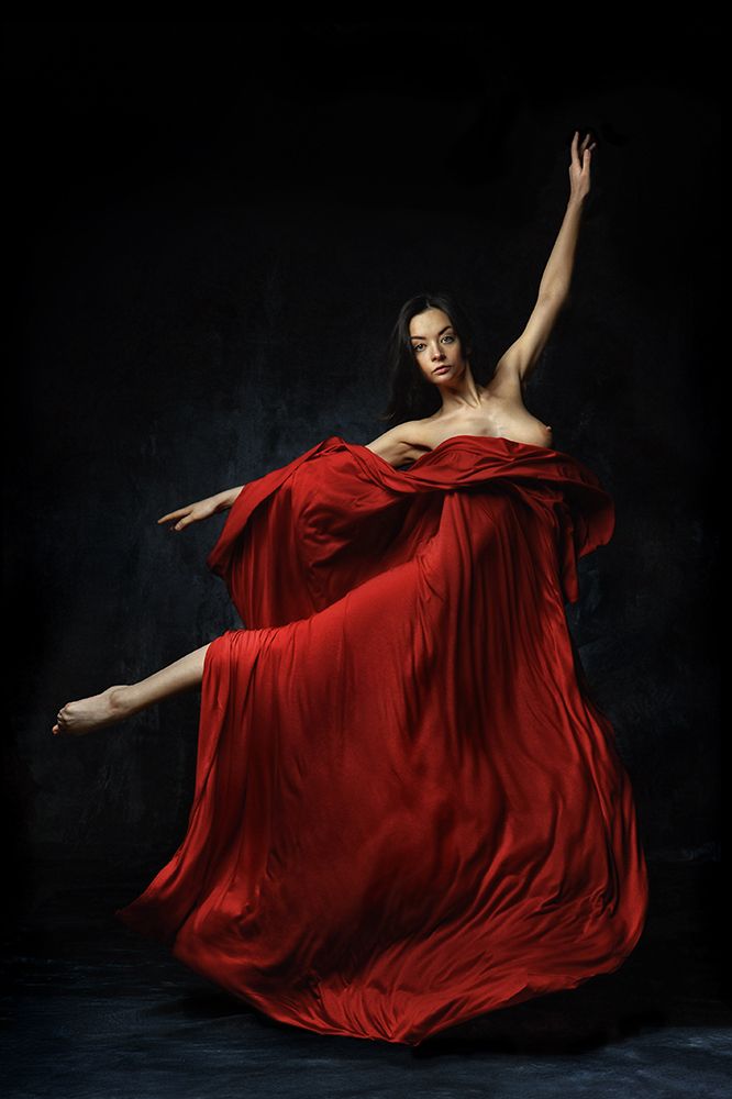 In red art print by Constantin Shestopalov for $57.95 CAD