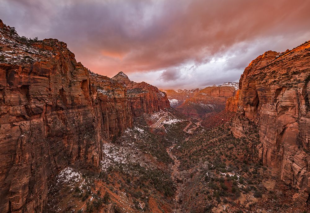 Zion Np -- Overlook Sunset art print by April Xie for $57.95 CAD