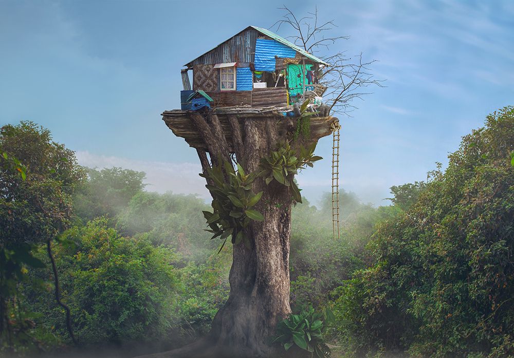 House In The Sky art print by Sulaiman Almawash for $57.95 CAD