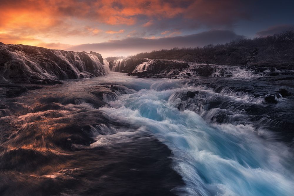 Blue Flow art print by Carlos F. Turienzo for $57.95 CAD