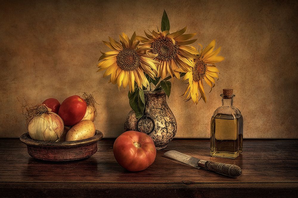 Girasoles En La Cocina... art print by Juan Luis Seco for $57.95 CAD