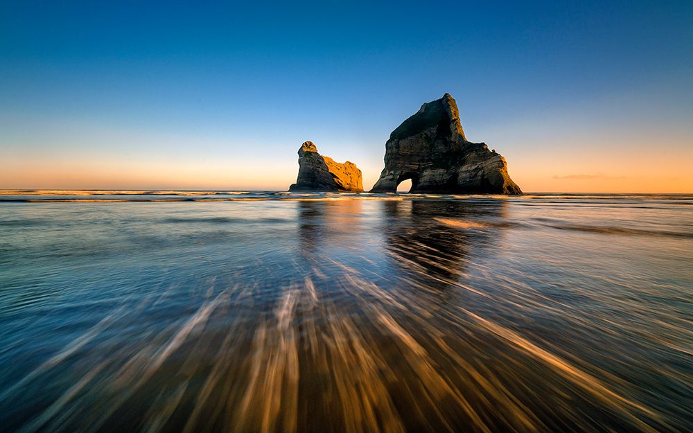 Wharaiki Beach art print by Hua Zhu for $57.95 CAD