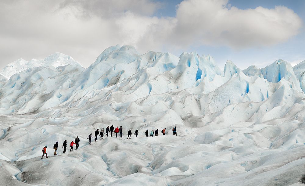 Hiking On Perito Moreno art print by Roberto Oggiano for $57.95 CAD