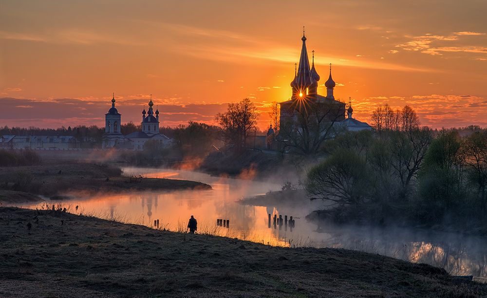 Dawn In Dunilovo art print by Sergey Davydov for $57.95 CAD