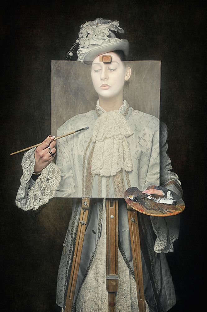 Paintng Myself art print by Carola Kayen-Mouthaan for $57.95 CAD