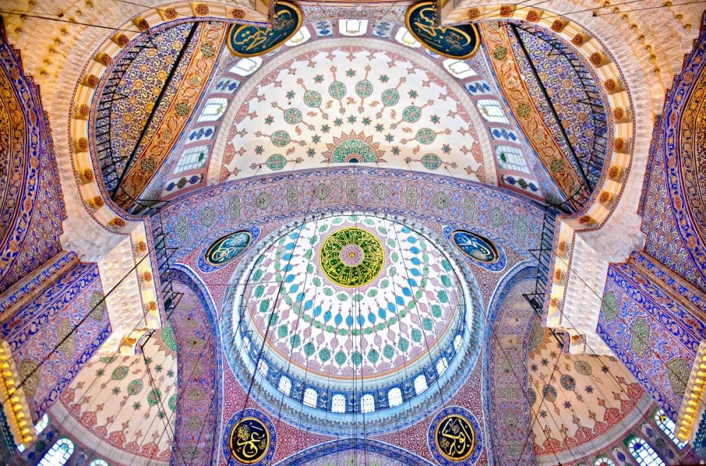 The Blue Mosque A?? The Sultan Ahmed Mosque. Columns And Main Domes. Istanbul. Turkey A© Nora De Ang art print by Nora De Angelli for $57.95 CAD