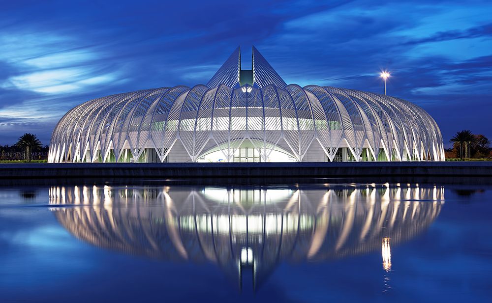 Polytechnic University Of Florida At Night art print by Martin Fleckenstein for $57.95 CAD
