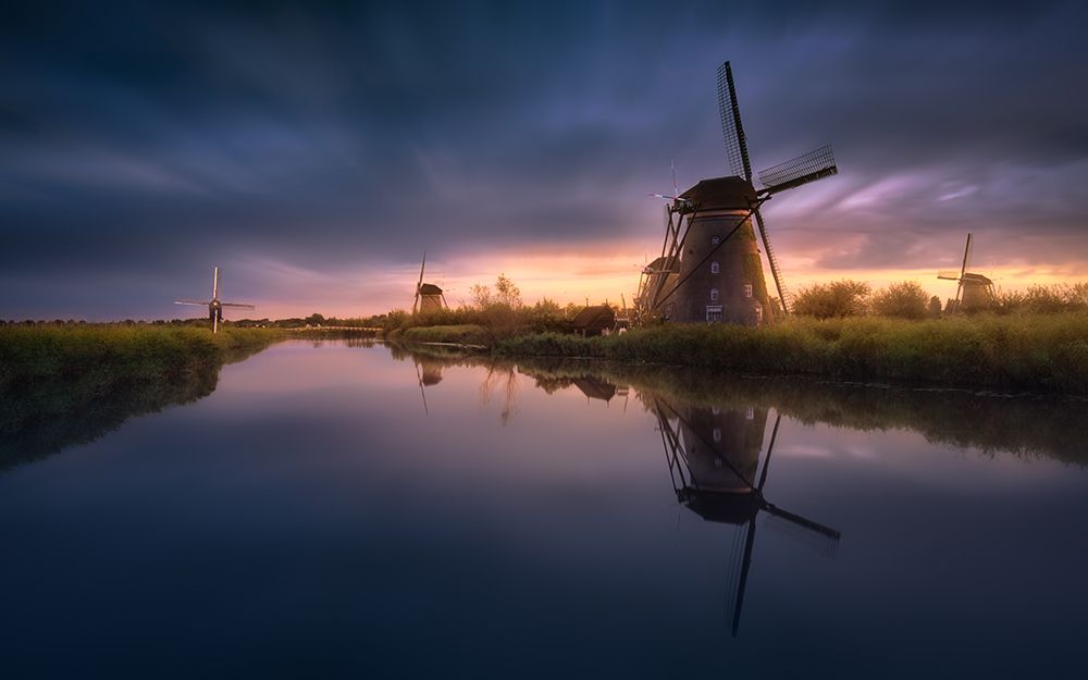 Kinderdijk Windmills art print by Jesus M. Garcia for $57.95 CAD
