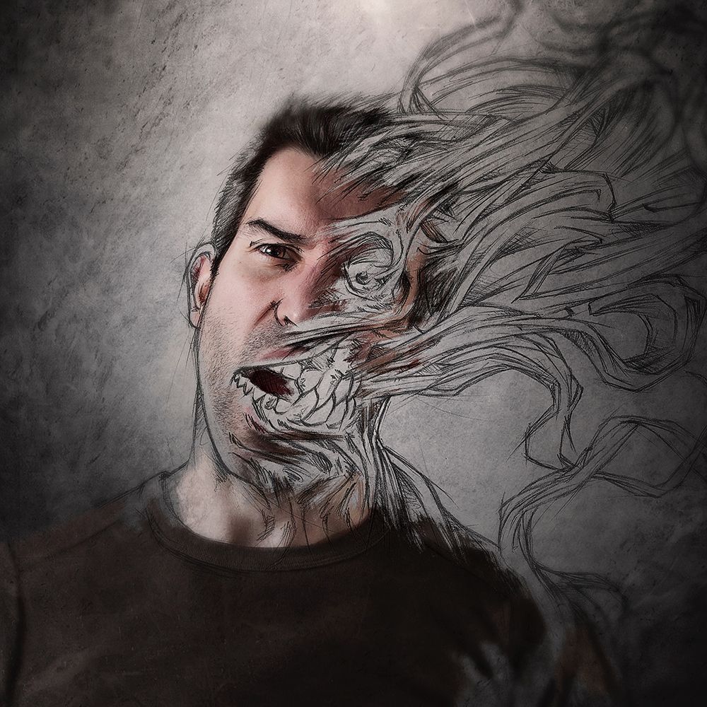 The dark side of my sketch III art print by Sebastien Del Grosso for $57.95 CAD