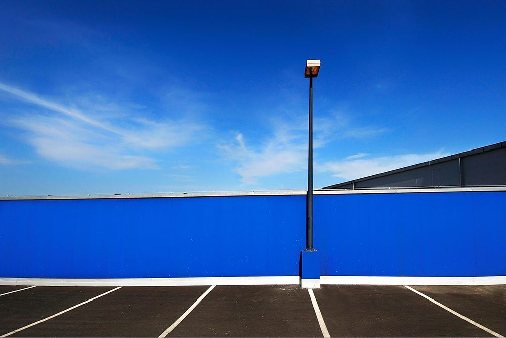 Parking In Blue art print by Jure Kravanja for $57.95 CAD