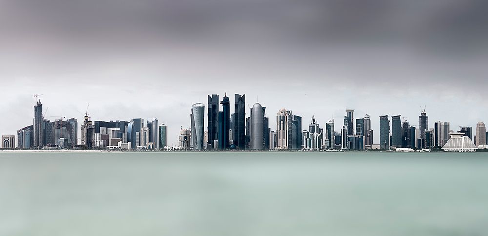 Cloudy Doha .. art print by Ahmed Lashin for $57.95 CAD