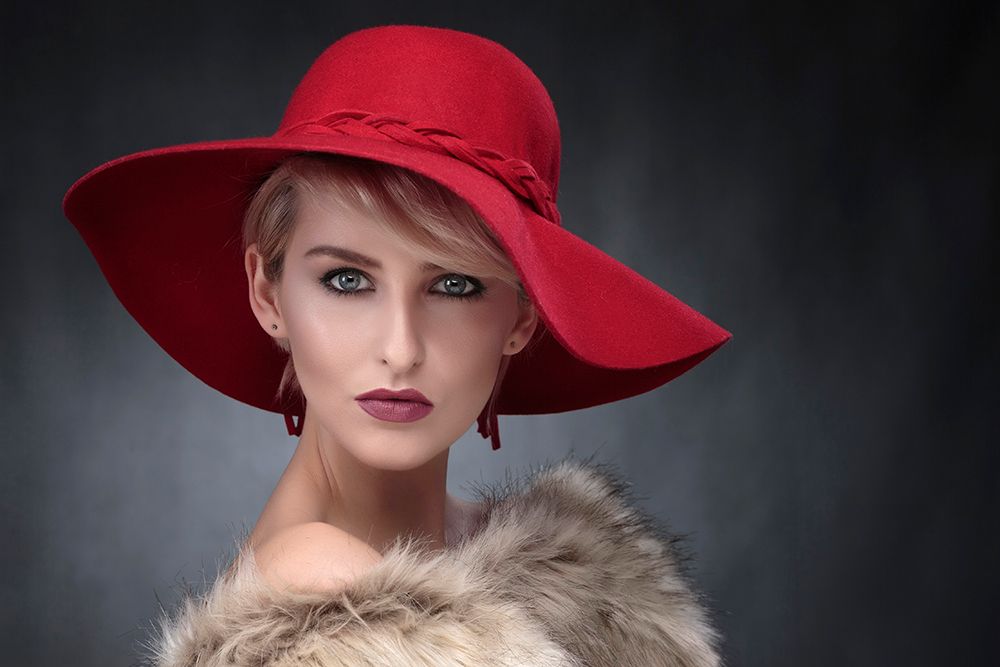 AmberS Red Hat art print by Hugh Wilkinson for $57.95 CAD