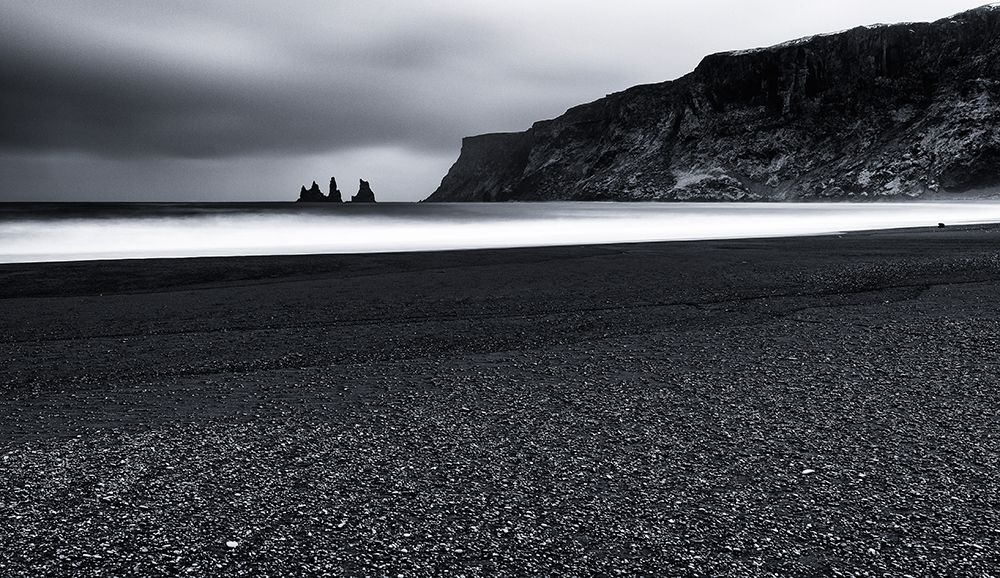 Vik and the black sand art print by Julien Oncete for $57.95 CAD
