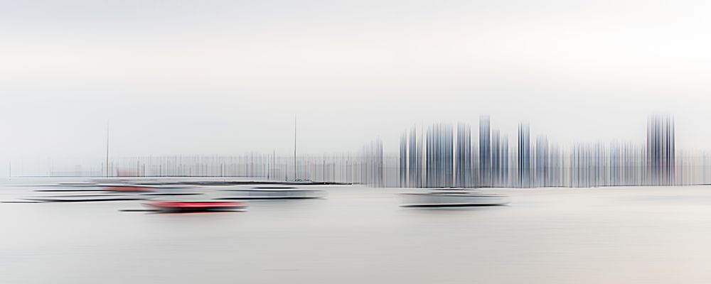 Boats In The Harbour art print by Richard Adams for $57.95 CAD
