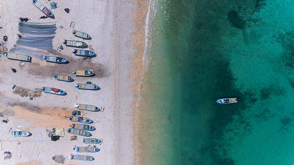 Sea from the sky art print by Haitham AL Farsi for $57.95 CAD