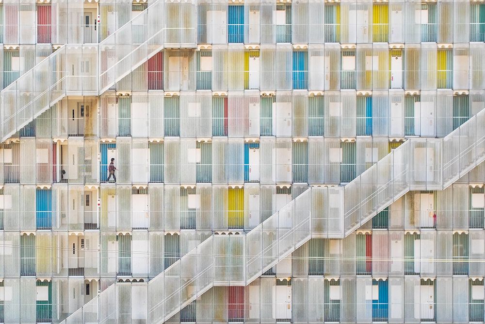 Colorful Apartment art print by Satoshi Iwata for $57.95 CAD