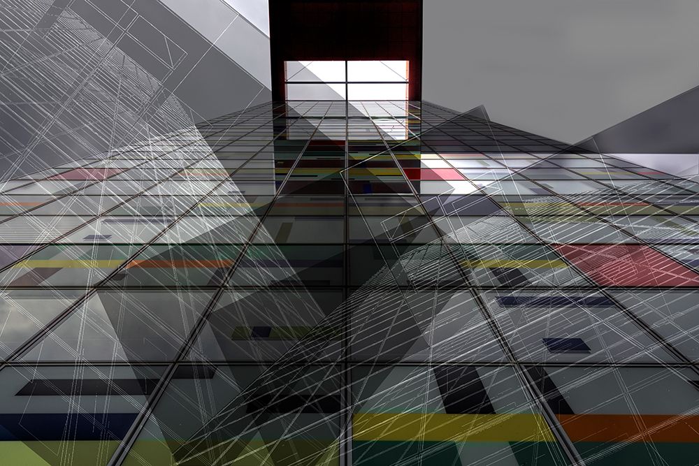 Skyward - Steel And Glass Combines art print by Marianne Wogeck for $57.95 CAD