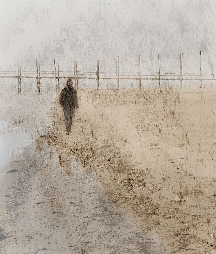 Beach walk art print by Nel Talen for $57.95 CAD