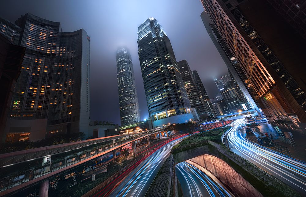 Hong Kong City Lights art print by Jesus M. Garcia for $57.95 CAD