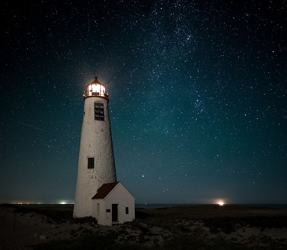 Great Point Light-Midnight art print by Scott Pilla for $57.95 CAD