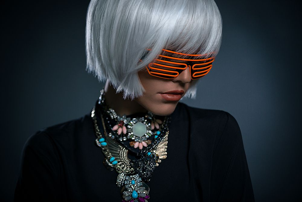 Cyber Girl art print by Thomas Schroder for $57.95 CAD