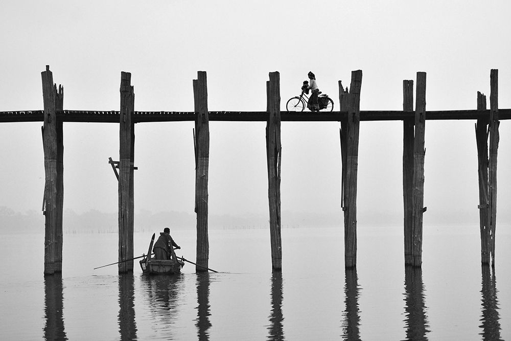 U Bein Bridge (Myanmar) art print by Sarawut Intarob for $57.95 CAD