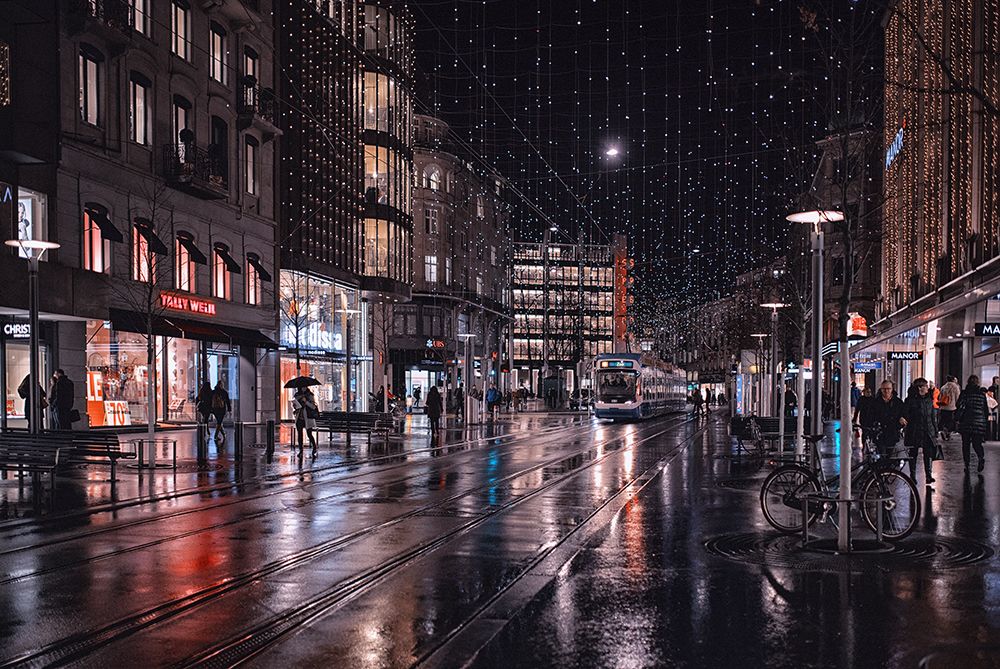 Bahnhofstrasse art print by C.S. Tjandra for $57.95 CAD