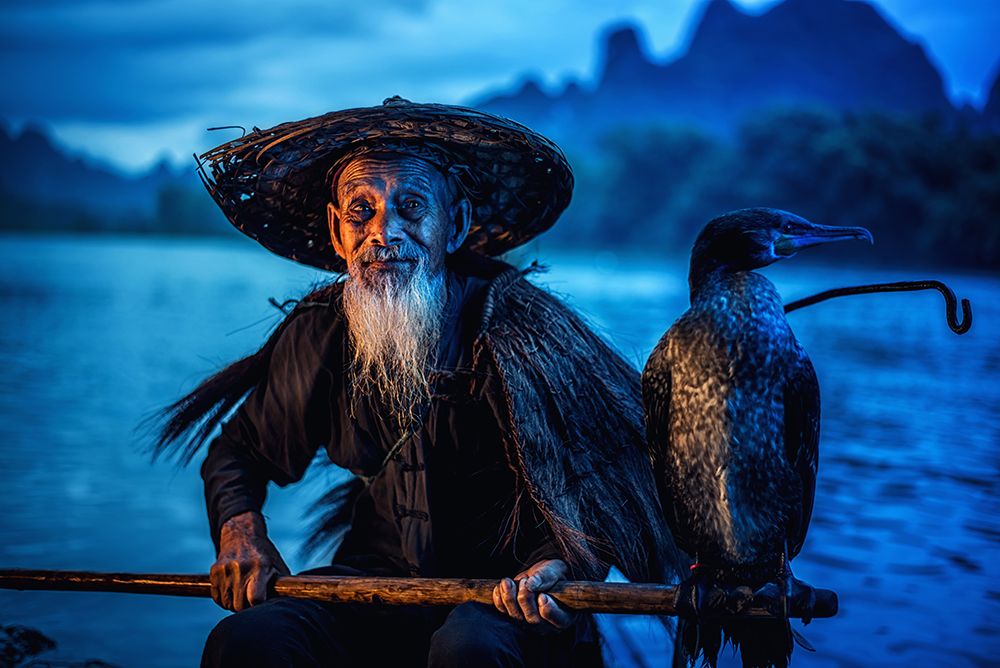 Cormorant Fisherman art print by Chanwit Whanset for $57.95 CAD