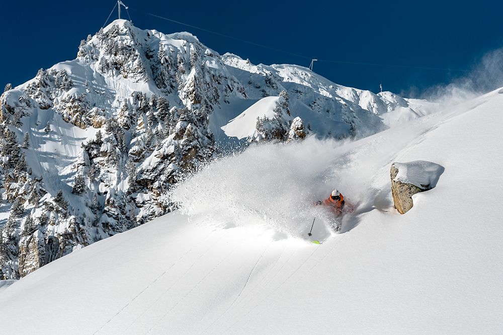 Powder Turn With Romain Grojean art print by Tristan Shu for $57.95 CAD