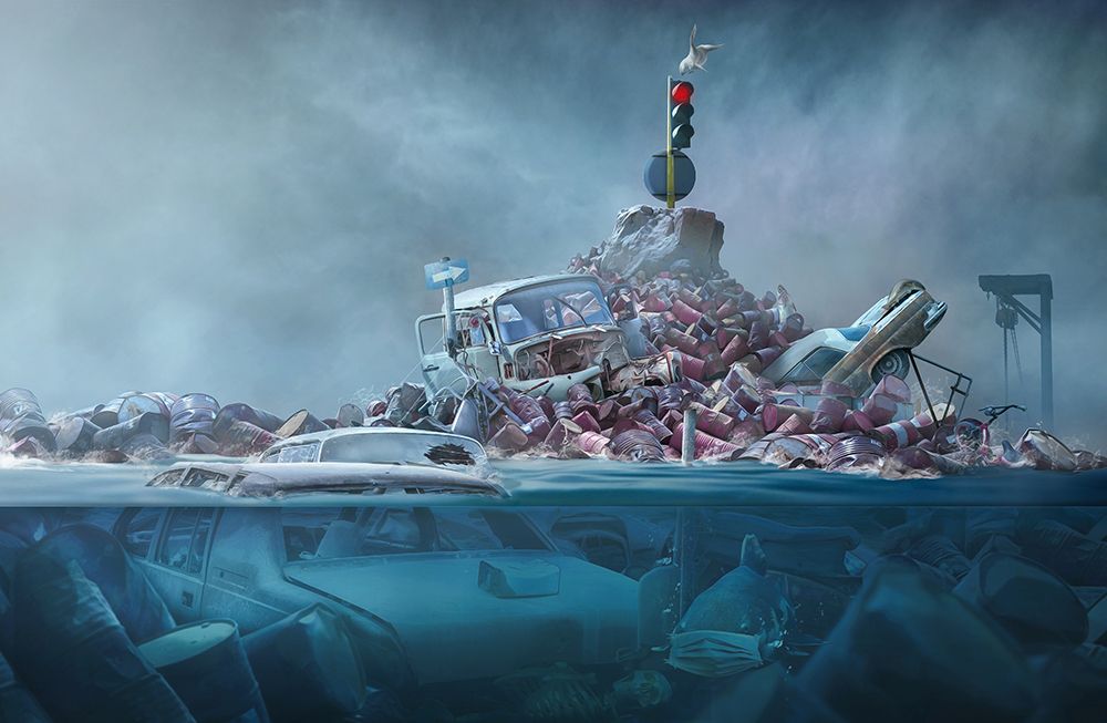 Destruction Of The Environment art print by Sulaiman Almawash for $57.95 CAD