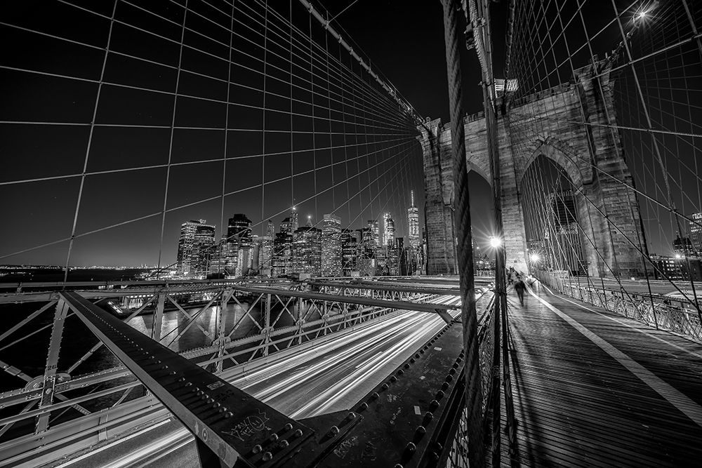 Brooklyn Bridge Lights art print by Stefan Schilbe for $57.95 CAD
