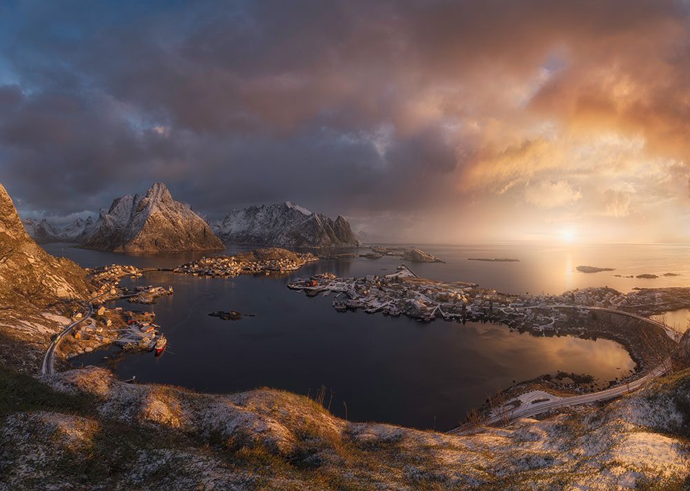 Sunrise Over Reine art print by Inigo Cia for $57.95 CAD