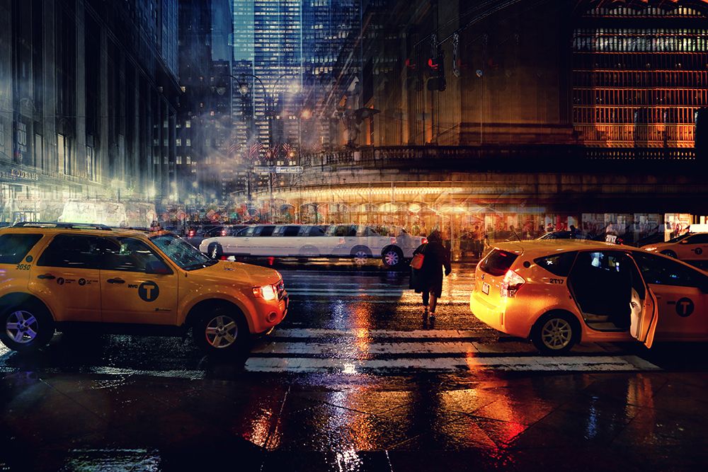 Taxi art print by Massimo Della Latta for $57.95 CAD
