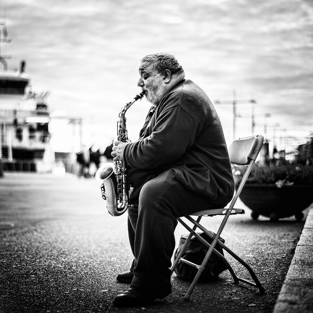Sax art print by Marius Noreger for $57.95 CAD