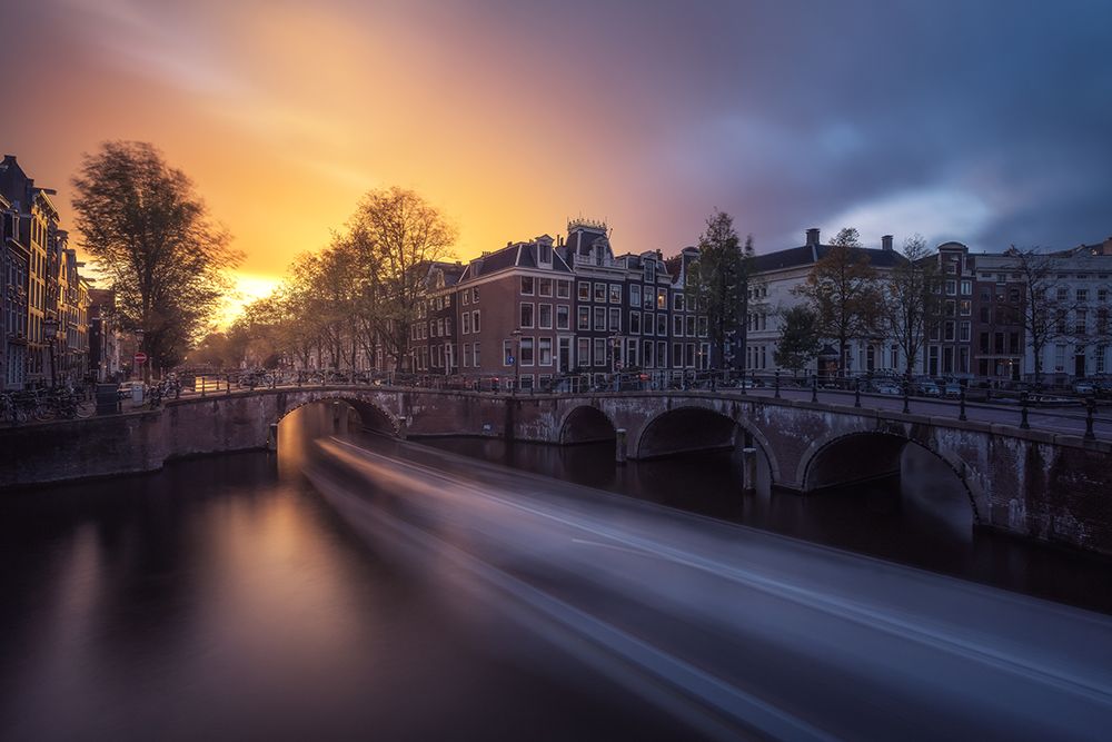 Amsterdam - Keizersgracht art print by Jean Claude Castor for $57.95 CAD