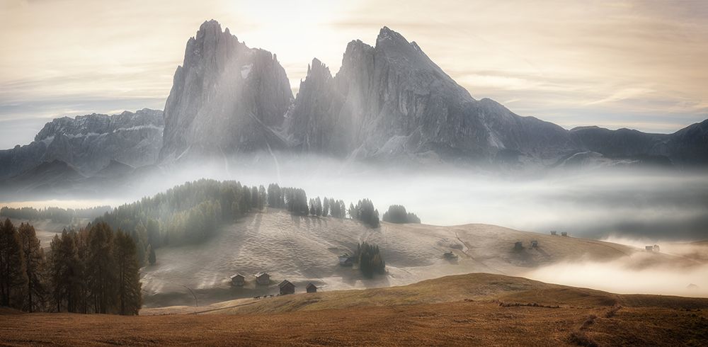 Misty Mountains art print by Stan Huang for $57.95 CAD