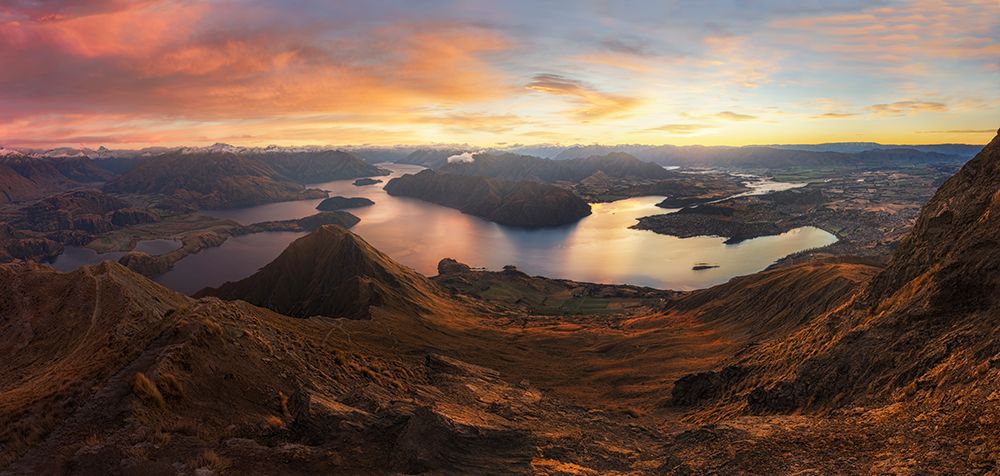 Roys Peak - Panorama View art print by Yan Zhang for $57.95 CAD