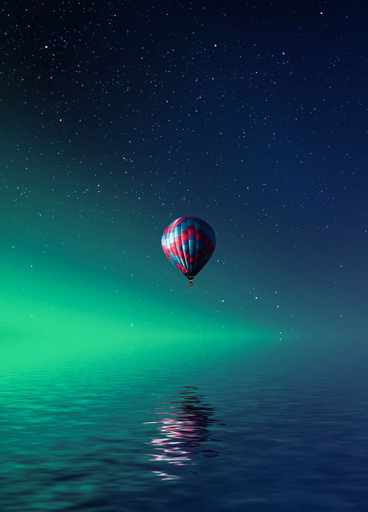 Balloon On Lake Batllava art print by Bess Hamiti for $57.95 CAD