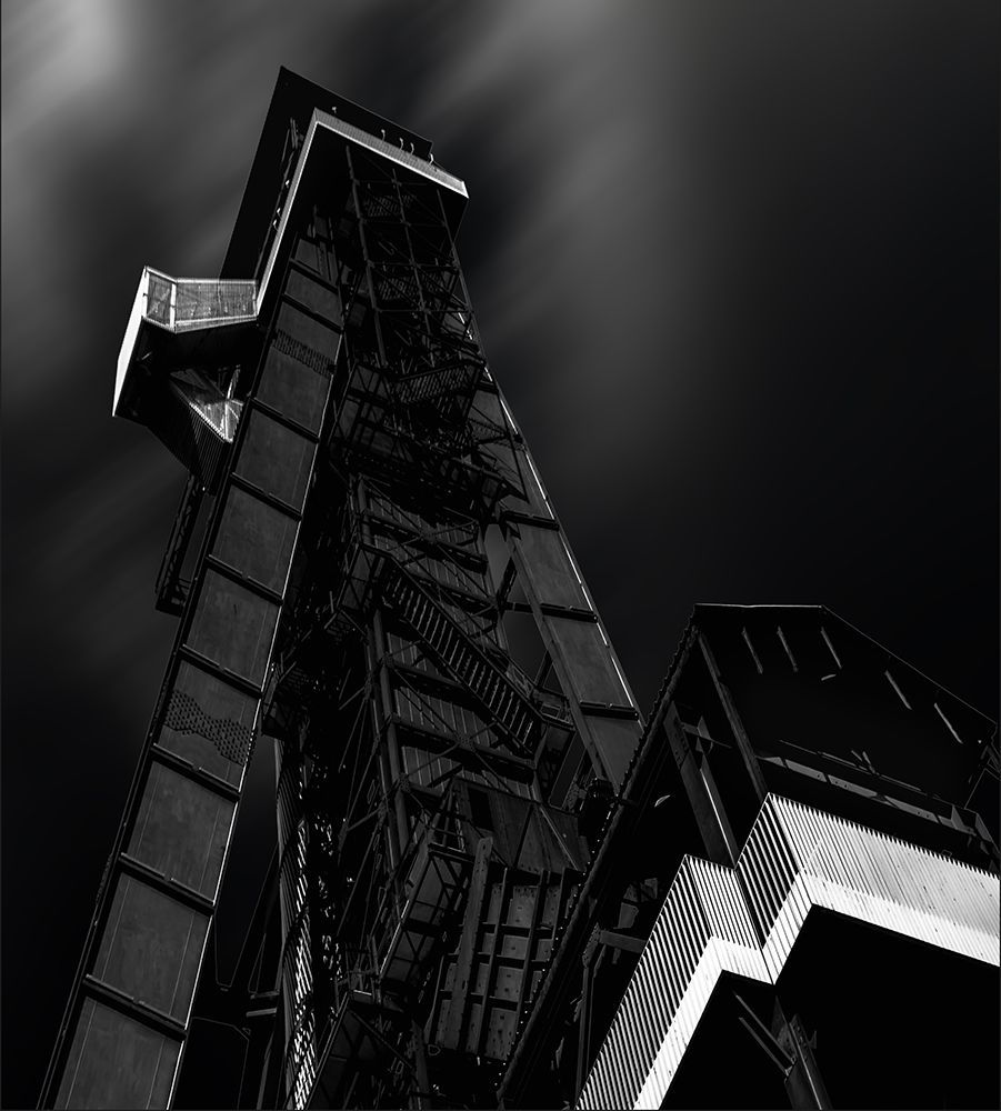 shaft tower art print by Gilbert Claes for $57.95 CAD