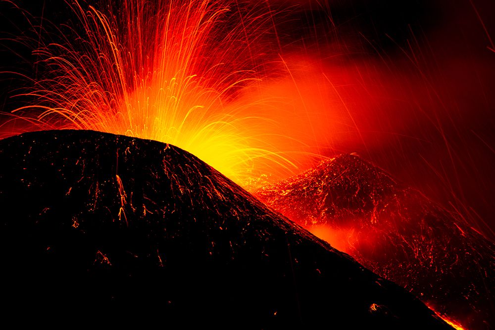 Eruption By Night art print by Simone Genovese for $57.95 CAD