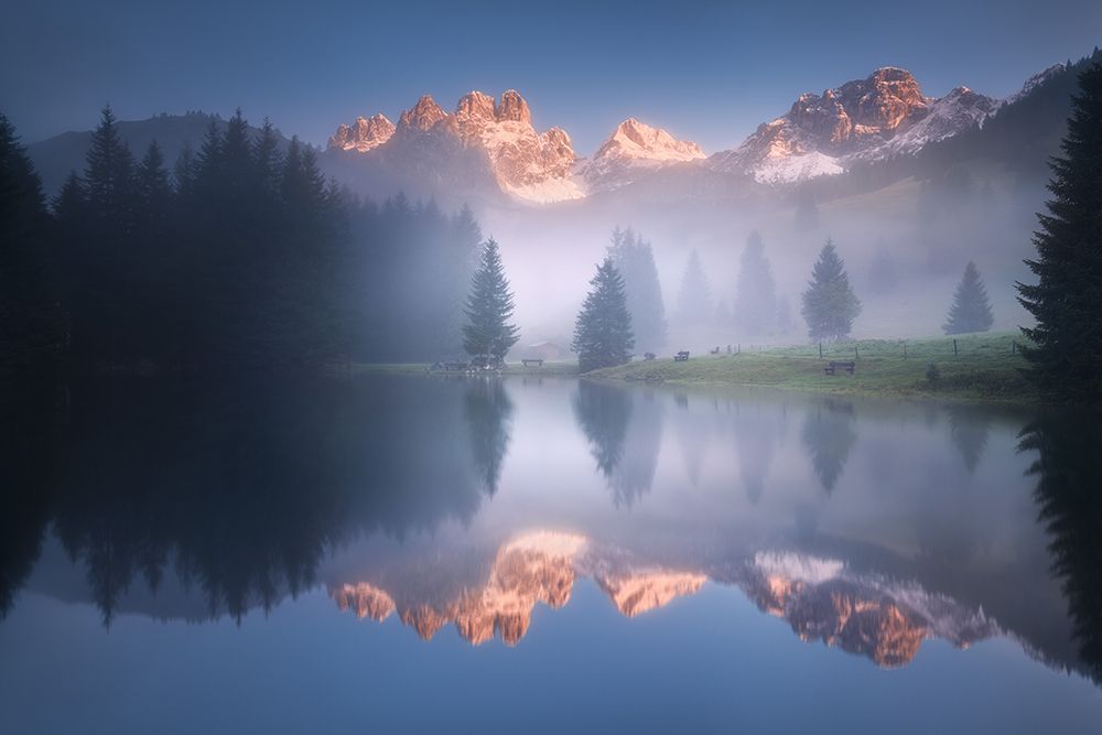 Mysterious Morning By The Lake art print by Daniel Rericha for $57.95 CAD