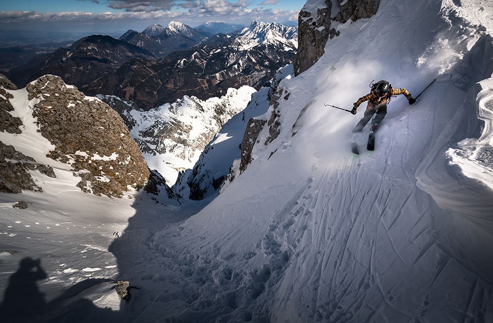 Drop Into Couloir art print by Sandi Bertoncelj for $57.95 CAD