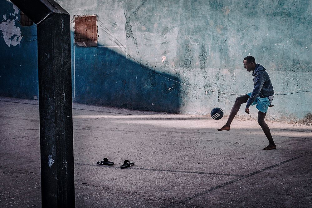 Futbol art print by Andreas Bauer for $57.95 CAD