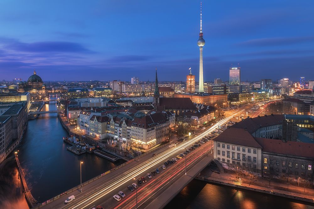 Berlin - Classic Skyline art print by Jean Claude Castor for $57.95 CAD